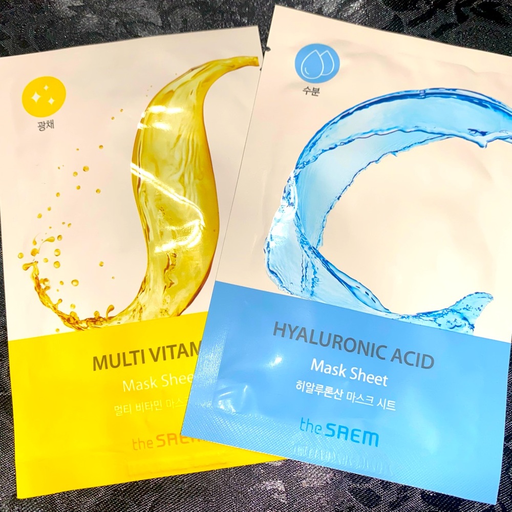 The Saem Korean Skincare Sheet Face Mask Duo NEW